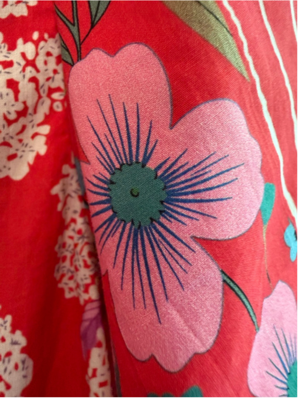 Entro Women’s Sightseer Floral Print Midi Dress in Red Size sS - Picture 7 of 9
